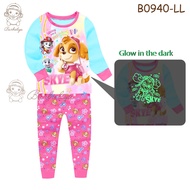 Pajama Sleepwear Kids Character Glow In The Dark Skye Paw Patrol B0940LL
