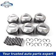 06E107065CF Piston & Piston Rings Set ( Piston Pin 21mm ) Φ 84.5 mm STD for Audi A6 A7 A8 2,8 FSI V6