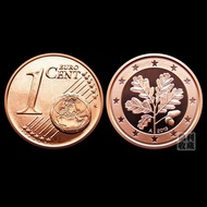 43305Readystock Fidelity 16mm Germany 1 Euro Cent World Foreign Currency Coins Coins Currency Collec