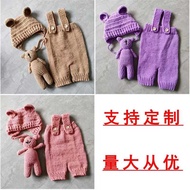 Newborn Knitted Photography Suit 48cm-55cm Rebirth Doll Clothes+Doll Photo Studio Children's Photo C