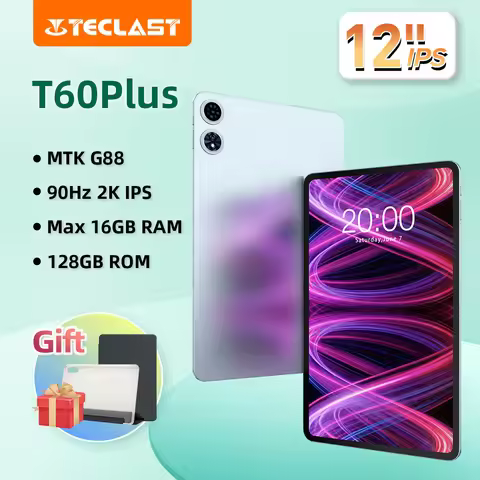 Teclast T60 Plus 12" Tablet 90Hz 2K Display Android 14 Max 16GB RAM 128GB ROM MTK G88 Octa-Core 8000