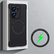 Với cuộn dây từ giữ xe không Khung ốp điện thoại cho Vivo V40 V30 Pro v27e V29 Lite y27s y78 y36 4G 