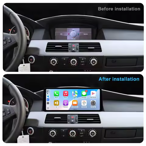 for BMW 5 Series E60 E61 E92 2005 - 2012 12.3" ultra-thin Android 14 Car Radio Video Multimedia Play
