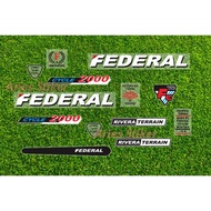 Decal sticker federal rivera terrain TRANSPARENT BIKE