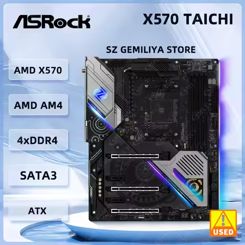 Placa base ASROCK X570 X570 Taichi Socket AM4 DDR4 128GB compatible con 5700 5900 5600 3400 4300 260
