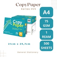 CopyPaper HVS A4 75Gsm Photocopy Paper/ CopyPaper Brand A4 75Gsm 1 Ream/