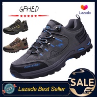 2023 Men Hiking Shoes Waterproof Male Outdoor Tourism Trekking Shoes Leather Climbing Mountain Shoes Hiking Boots Sneakers Lelaki Berjalan Kasut