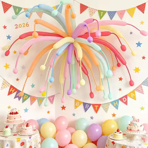 50 pieces/set Colorful Sparkle Balloons Long Strip Latex Ballon DIY Diverse Modeling For Birthday Pa