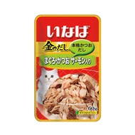 (ลด10%) Inaba เพาซ์แมว รสทูน่าแซลมอน 60ก. (IC23) 48x60 g.