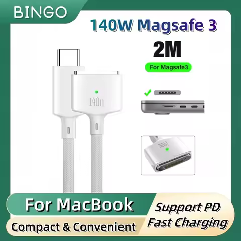 PD 140W Type-C To Magsafe 3 Fast Charge Cable for MacBook Pro 2023(M2,14/16‘’),MacBook Air 2022(M2),