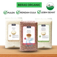 MERAH Organic Brown Rice 1kg Organic Pandan Organic Rice Fragrant Pulen Rice