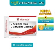 Vitamode L-Arginine Plus L-Citrulline Capsule 60 Capsules EXP:12/2027 [ L arginine L Citrulline Farm