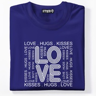 love hugs kisses design for men women basic cotton t-shirt fashion unisex tops tees oversized tshirt