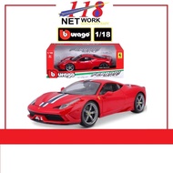 BBURAGO Burago <Race & Play Series> 1:18 Ferrari 458 Speciale (Red) Die Cast Car Models <18-16002>