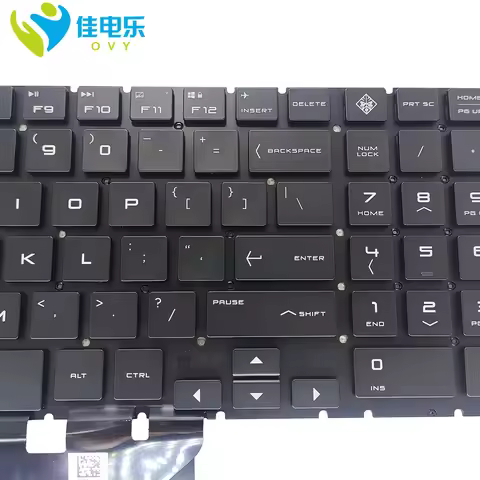 RGB Backlit US RU English Russian Keyboard for HP OMEN 15-DC 15-DH dc0002tx dc0010ng PK132JZ2B00 Col