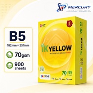 IK Yellow B5 Paper Kertas B5 70gsm Multipurpose Copier Paper for Laser & Inkjet Printers