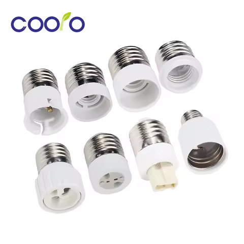 Bulb Converter E27 Male to E12 E14 E40 B22 MR16 G4 G9 GU10 Female Lamp Socket Bulb Base For Indoor L