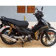 Tem Rời Suzuki Axelo 125 Dán Xe Đen Phối Tem Vàng