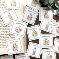 Thank you 貼紙 乾燥花 35枚 母親節