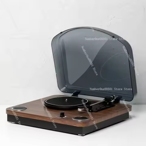 2nd Generation Vinyl Record Player Wooden Bluetooth Retro Gramophone Hi - Fi for Living Room