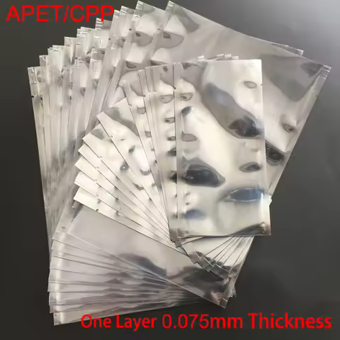 19*30cm 19x30cm 20*37cm 20x37cm 20*66cm 20x66 Disk Aluminum Foil APET CPP Open Top Translucent ESD A