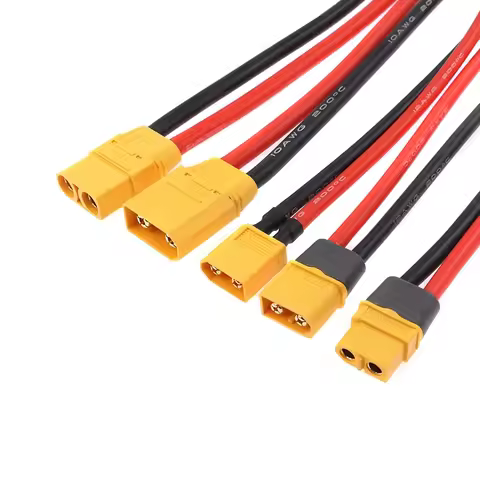 XT30U XT 30 Male / Female Socket Bullet Connector Plugs With 10/20/30CM 18AWG Silicone Wire Pigtail 