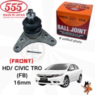 HONDA CIVIC TRO (FB) 16mm 555 JAPAN  BALL JOINT (SET 2PCS) (LOWER)