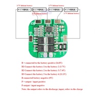 2PCS 4S 14.8V 10A 18650 Li-ion Lithium Battery Charger Module Protection Board PCB For LicoO2 Limn2O