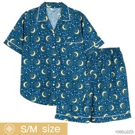 Josilins ชุดนอน ชุดอยู่บ้าน ผู้หญิง เสื้อแขนสั้น ขาสั้น ผ้าวูเว่น SM 2025