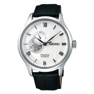 [Watchspree] [JDM] Seiko Presage (Japan Made) Open Heart Automatic Black Calfskin Leather Strap Watch SARY095 SARY095J