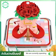 [hIkAi] 3D Calendar 2025,Valentine'S Day Rose Bouquet,3d Tear Away Calendar,Rip Away Calendar,Tearab