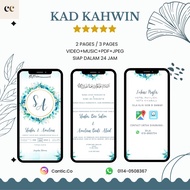 Kad Kahwin Digital Murah/Berbentuk pdf dan video