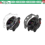 EC [TPU Transparent Case] Garmin epix (Gen 2) 1.3 Inch Smart Watch Half-Pack Protective Case Clear W