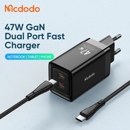 IPHONE MCDODO CH-5653 Charger Set PD GaN 47W C To C Super Fast Charging for Samsung 15 and Androidip