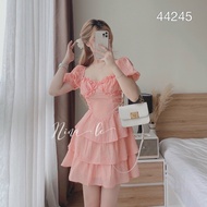 [Voucher 50k Freeship Max 0 đồng toàn quốc] Đầm tiểu thư xòe tầng tay búp đầm nữ mặc đi đám cưới xòe