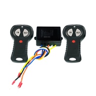 【GoS】-For ATV Wireless Electric Winch Remote Control Switch Kit 12V/24V for Handset Controller Recei