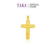 TAKA Jewellery 916 Gold Pendant Cross with Crucifix