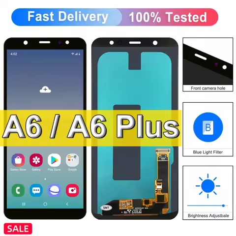 Super Amoled For Samsung Galaxy A6+ 2018 A6Plus A605 A605FN LCD Display Touch Screen, For SamsungA6 
