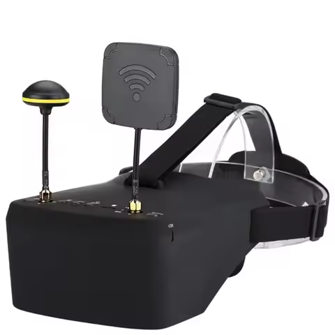 In Stock EV800D 5.8G 40CH 5 Inch 800*480 Video Headset HD DVR Diversity FPV Goggles With Battery For