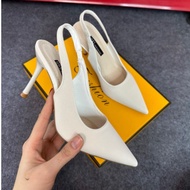 9 inch high heels with 9cm heel and pointed toe strap in high quality velvet with box HH8
