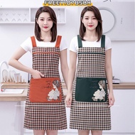 FREEYIO785BH Work Apron, Household Wear Resistant Women Kitchen Apron, Cleaning Tools Cartoon Girl B