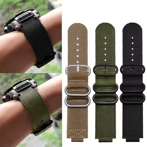 GBA-800 Nylon Watchband For Casio G-Shock GBA-800-1A GMA-B800 GA800 GA810 GA110 GBD-800 Modified 16m