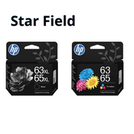 hp - 63XL/65XL黑色原廠墨盒 + 63/65彩色原廠墨盒 優惠套裝