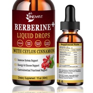 Berberine Liquid Drops 1500mg, Liposomal Berberine HCL, Berberine Complex Supplement w/Ceylon Cinnam