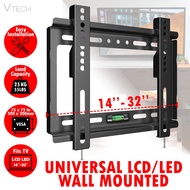 14"-32" Inch LCD TV Monitor Wall Mount Bracket Display Flat Screen Panel - Stock Ready - Vtechnology