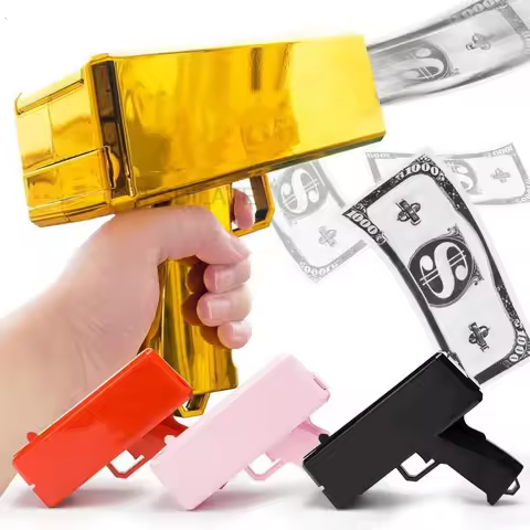 1 SET Banknote gun Party Game prop toys Relieve stress celebrate Movies Bachelor Prop Party Supplies