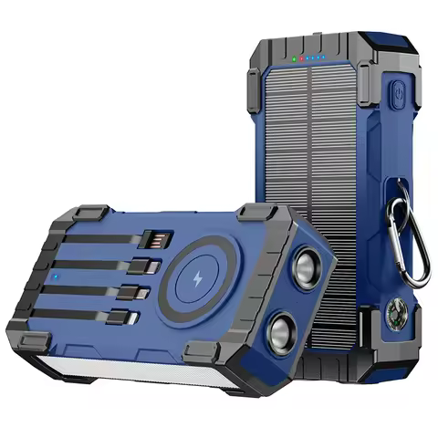 Solar Power Bank 30000mAh PD65W Fast Charger for Laptop 15W Magnetic Wireless Charger Powerbank for 