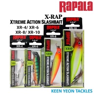 RAPALA X-RAP XTREME ACTION SLASHBAIT FISHING LURE ( XR-4 / XR-6 / XR-8 / XR-10)