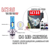 H4 T19 LED HALOGEN HEAD LIGHT BULB HS1 & H4 MOTORCYCLE USE / MENTOL LAMPU DEPAN MOTOR 6000K T19