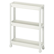 Ikea VESKEN Trolley, White (54x18x71 cm)